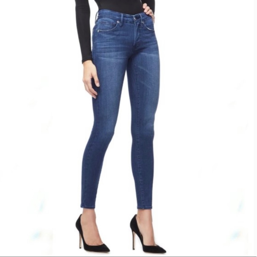Good American: Good Legs High Waist Ankle Skinny (blue 778)